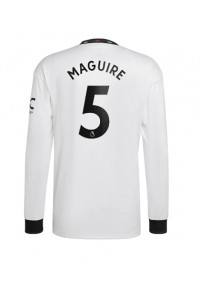 Manchester United Harry Maguire #5 Fotballdrakt Borte Klær 2022-23 Lange ermer